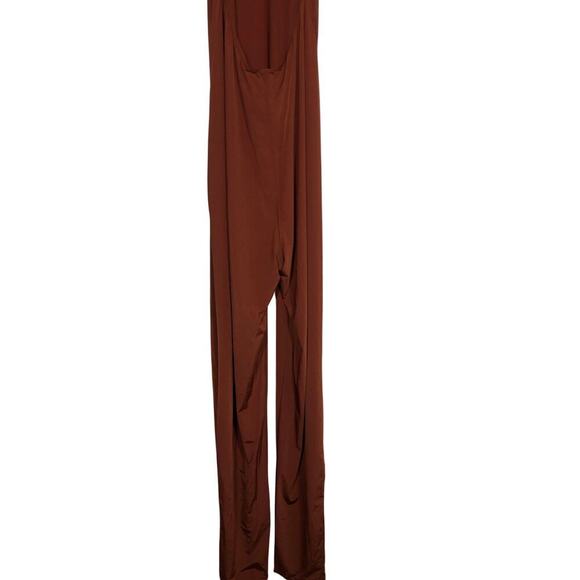 Skims Jelly Sheer Full Bodysuit Saffron Halter Sleeveless NWT Size 3X - Picture 8 of 13